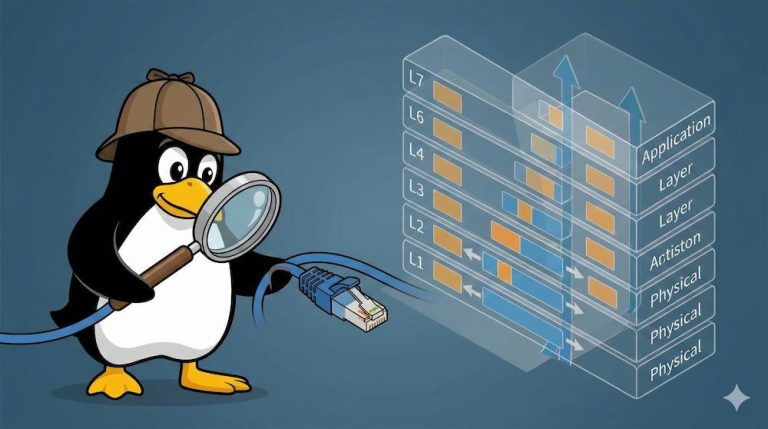 Pardus sistemlerinde L1'den L7'ye katmanlı ağ tarama ve güvenlik analizi.